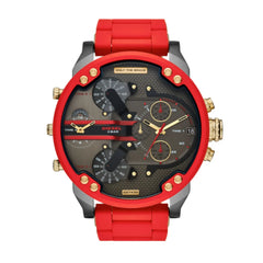 Diesel Herrenuhr Mr. Daddy 2.0 Chronograph in Red - DZ7430