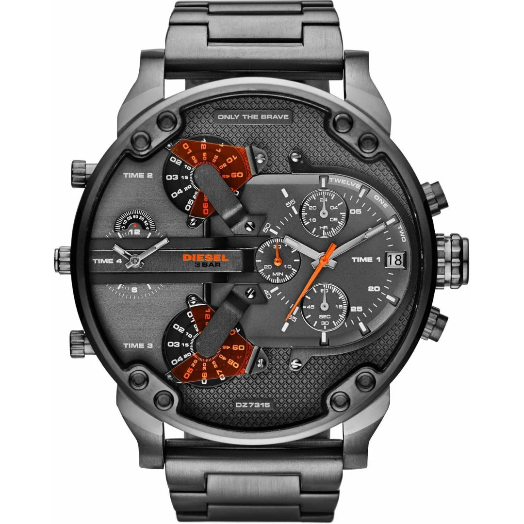Diesel Herrenuhr Mr. Daddy in Grau - DZ7315