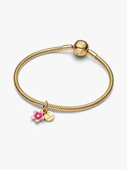 Disney Vaiana Blume Charm-Anhänger Vergoldet - 763845C01