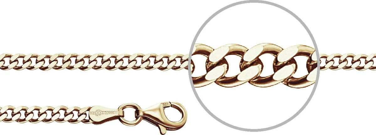 Der Kettenmacher Panzerkette für Männer - Gold Ketten - P4-55G
