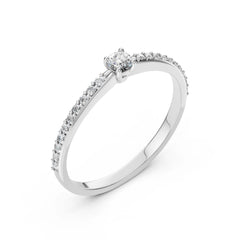 Eleganter Diamantring aus 14K oder 18K Gold - 101-10116/2(3.0)
