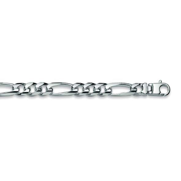 Elegantes Figaro Armband aus Silber 925 weis - 6274.00147/2100