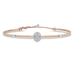 Elegantes Goldarmband mit Diamanten (14K / 18K) - BBL0000409