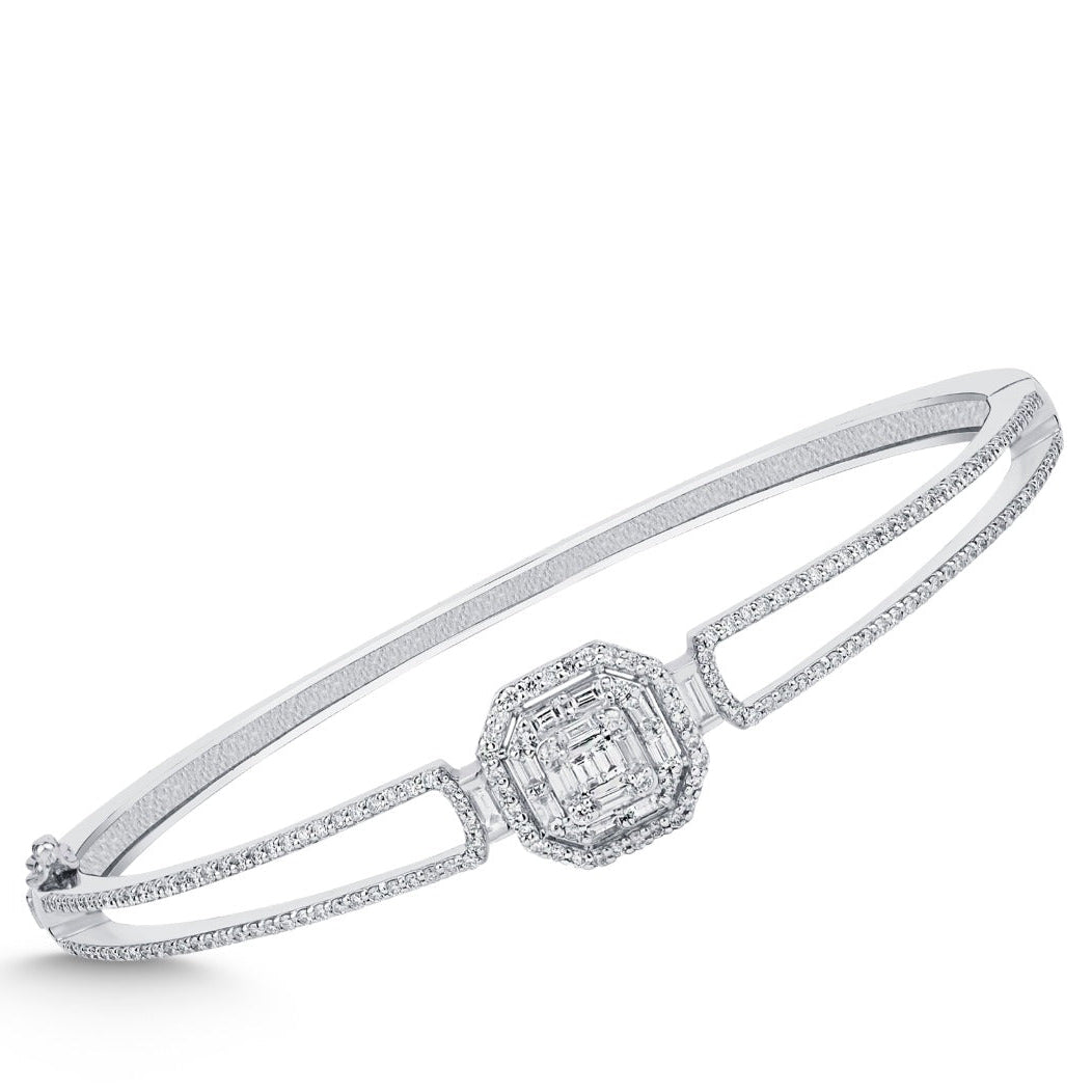 Elegantes Goldarmband mit Diamanten (585 / 750 Gold) - BBL0000168