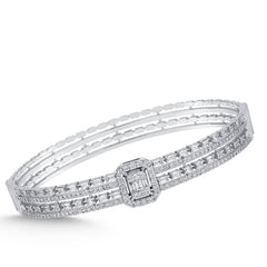 Elegantes Goldarmband mit Diamanten (585 / 750 Gold) - BBL0000211