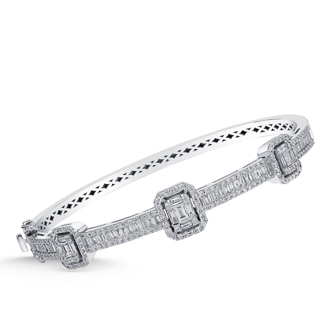 Elegantes Goldarmband mit Diamanten (585 / 750 Gold) - BBL0000268