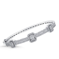 Elegantes Goldarmband mit Diamanten (585 / 750 Gold) - BBL0000268