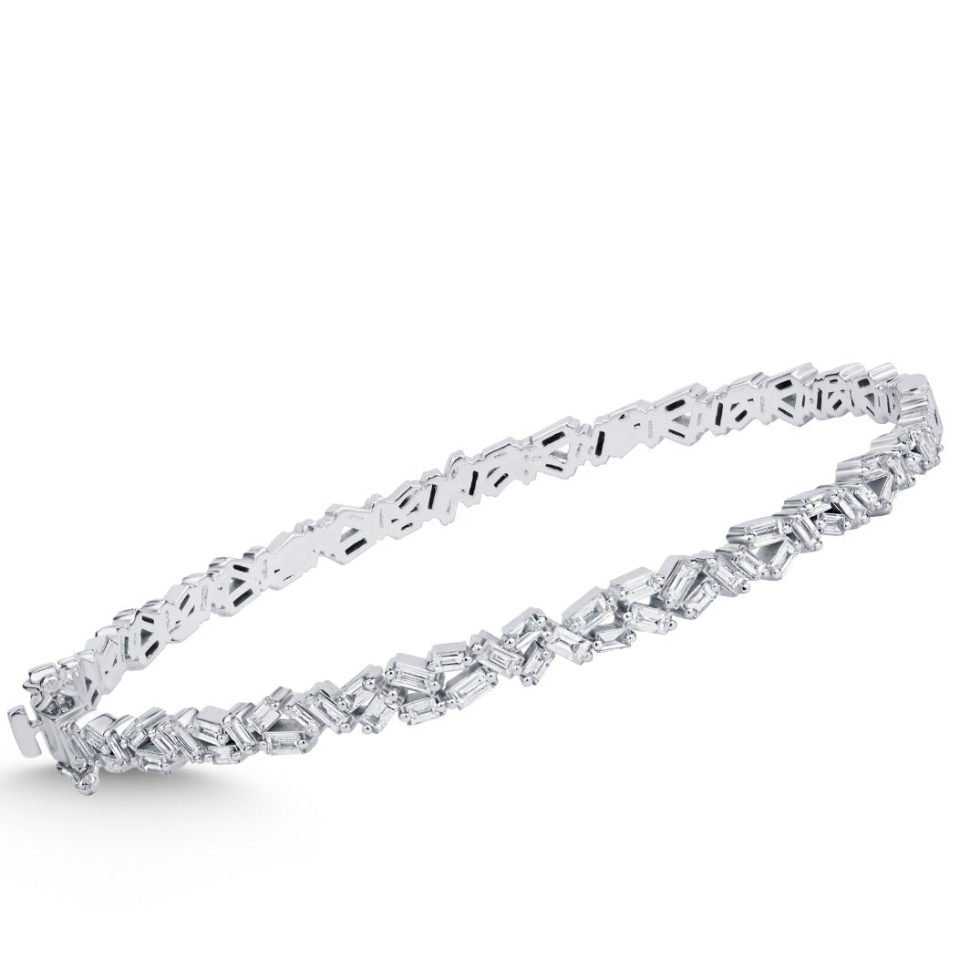 Elegantes Goldarmband mit Diamanten (585 / 750 Gold) - BBL0000303