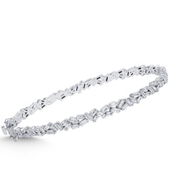 Elegantes Goldarmband mit Diamanten (585 / 750 Gold) - BBL0000303
