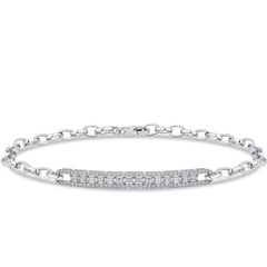 Elegantes Goldarmband mit Diamanten (585 / 750 Gold) - BBL0000330