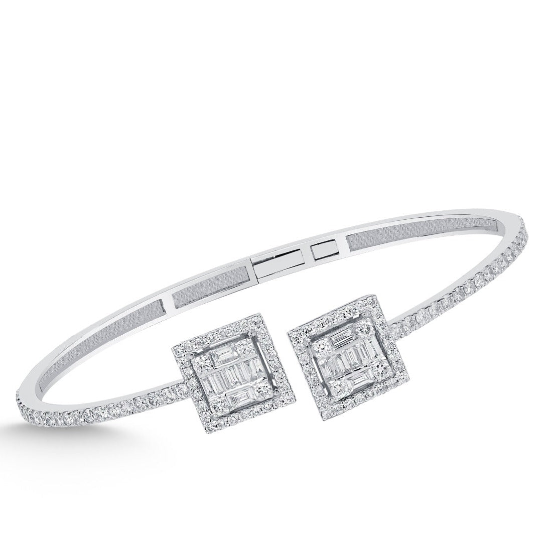 Elegantes Goldarmband mit Diamanten (585 / 750 Gold) - BBL0000370