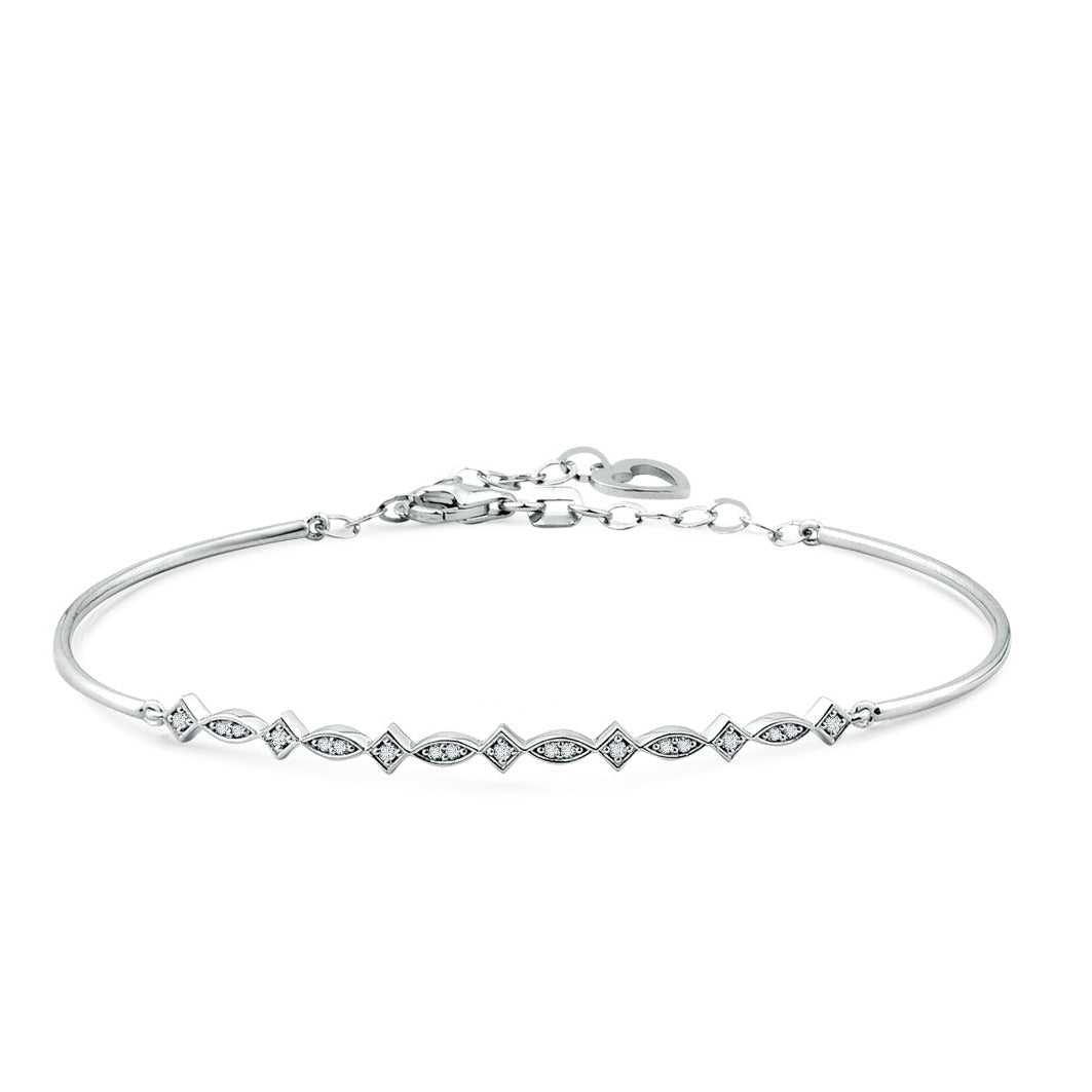 Elegantes Goldarmband mit Diamanten (585 / 750 Gold) - BL0000607