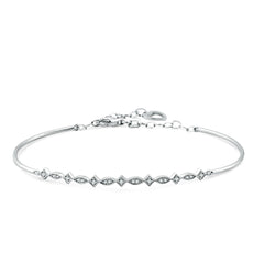 Elegantes Goldarmband mit Diamanten (585 / 750 Gold) - BL0000607