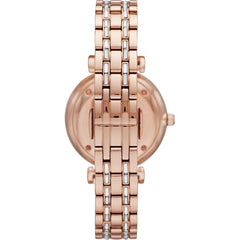 Emporio Armani Elegant Damenuhr in Rose Gold mit Crystal - AR11294