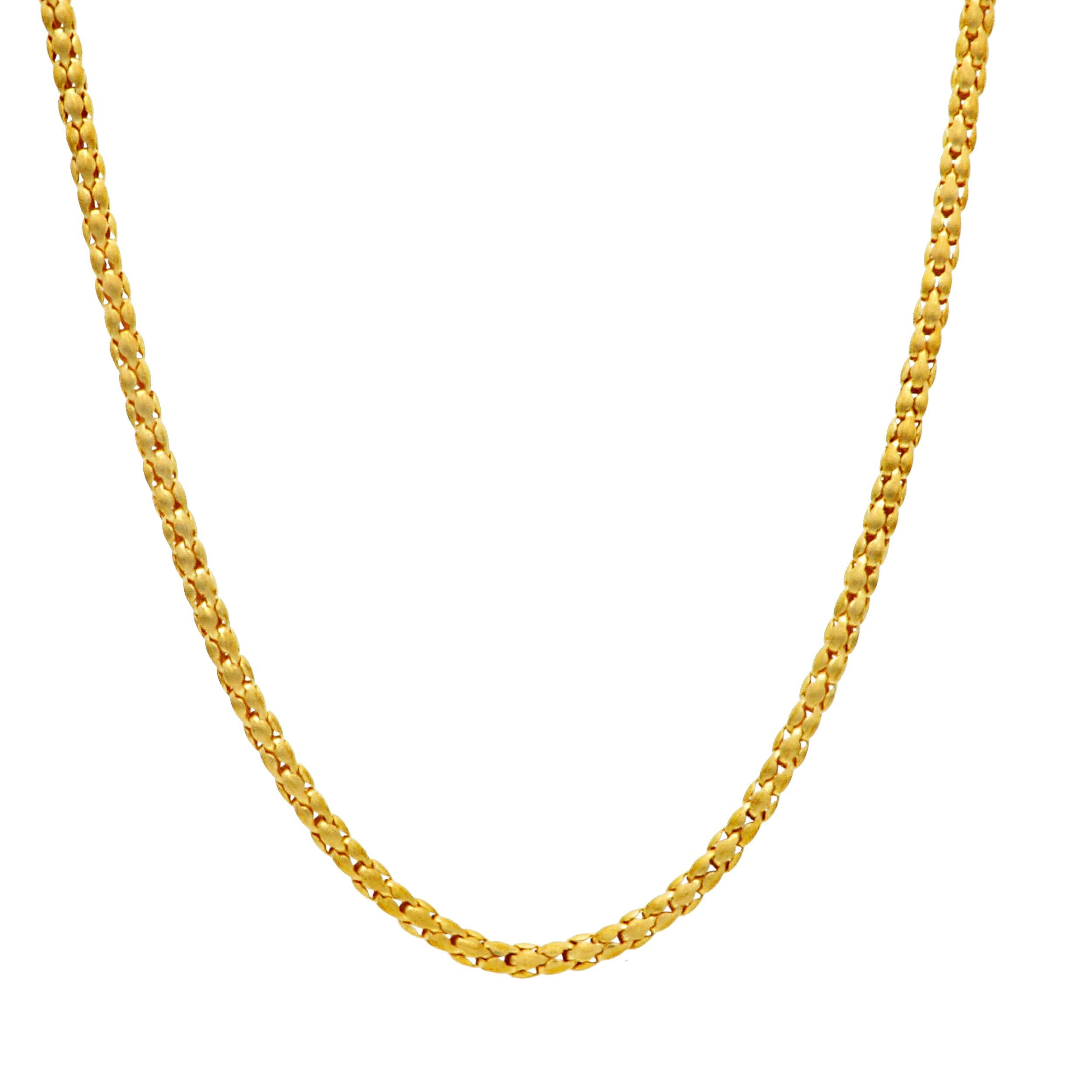 Exklusiver 18 Karat 750er Goldschmuck für Damen – Elegante Halskette aus Gelbgold - 282020