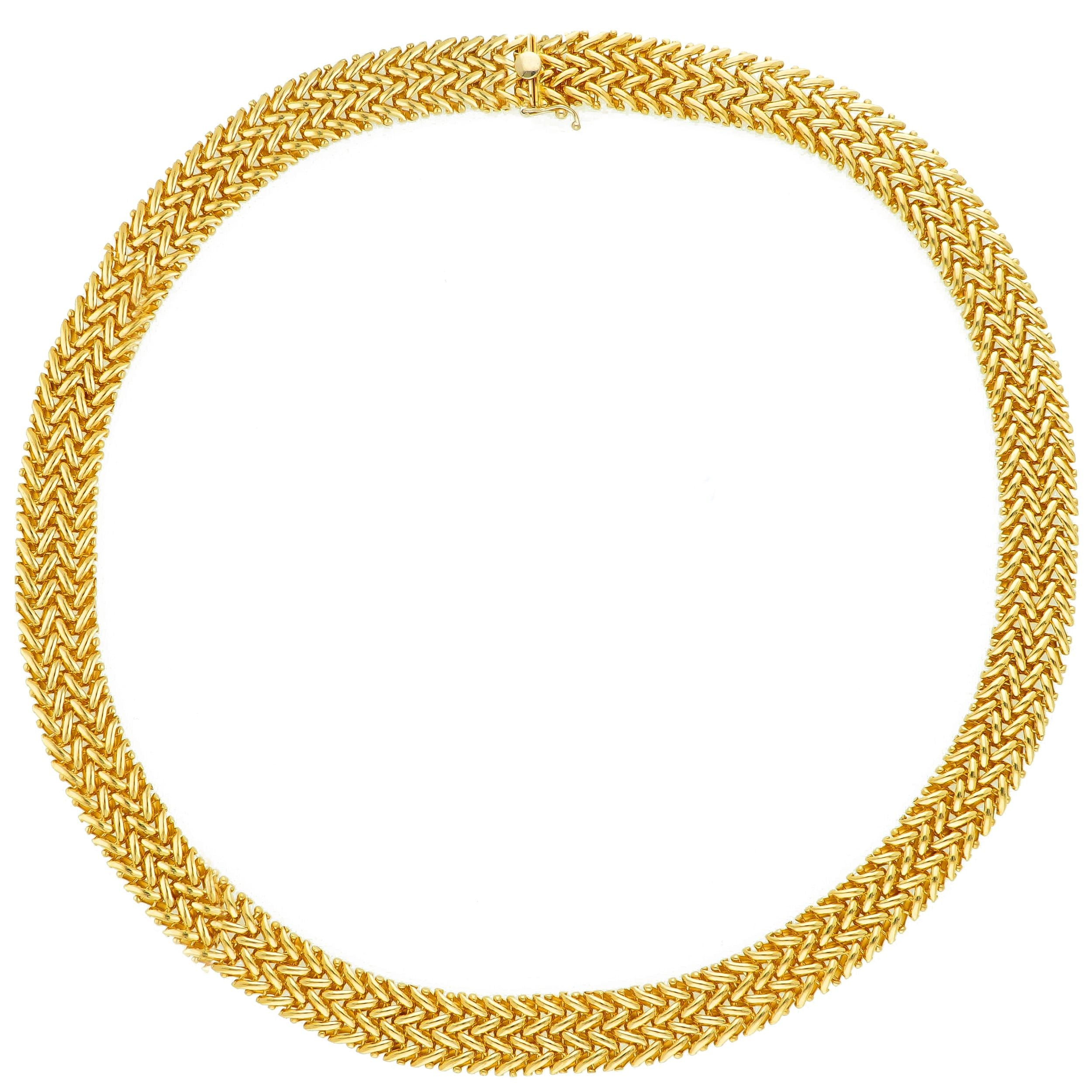 Exklusiver 18 Karat 750er Goldschmuck für Damen – Elegante Halskette aus Gelbgold - 282956