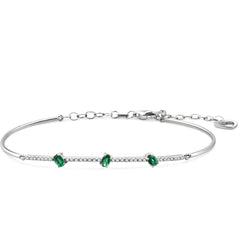 Exklusives Goldarmband mit Diamant und Smaragd (14K / 18K) - BL0000614