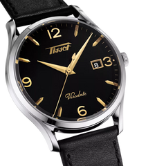 Tissot Heritage Visodate Quarz 40 mm – Edelstahl & Leder, Ref. T118.410.16.057.01