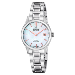 Festina Swiss Made Damenuhr - Perlmutt Zifferblatt - F20068/2