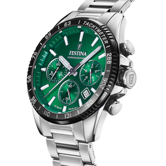 Festina Timeless Chrono Herrenuhr mit Edelstahl Armband - F20560/4