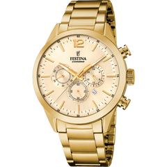 Festina Quarz Herrenuhr in Gold - F20633/4