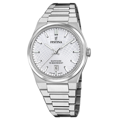 Festina Rivé Swiss Made Silberfarben Herrenuhr - F20051/1