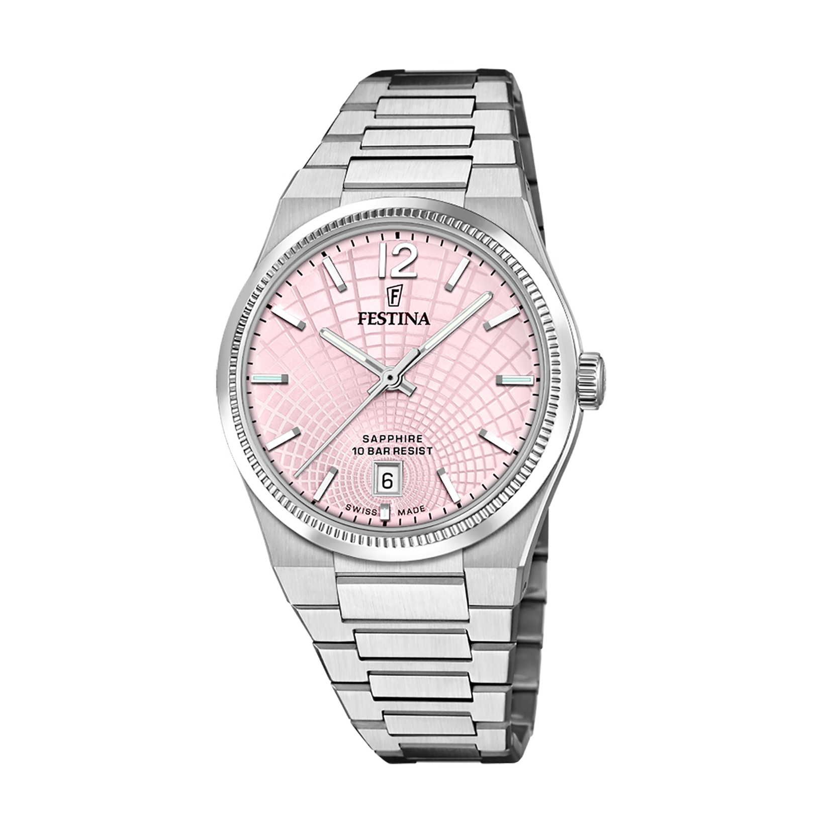 Festina Swiss Made Rivé Rosa Damenuhr - F20052/3