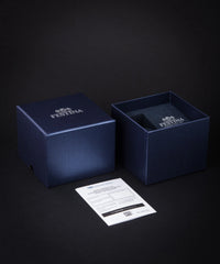 Festina Swiss Rivé Chrono 42 Blaues Leder / Silber Herrenuhr - F20060/2