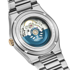 Festina Swiss Rivé Open Heart 40 Bicolor / Silber Herrenuhr - F20061/1