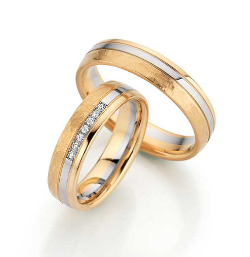 Fischer Lichtreflexion Trauringe mit Diamanten - 38-07826-050