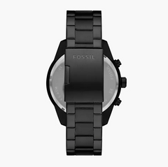 Fossil Brox Herrenuhr - Schwarz Edelstahl, Burgundy Zifferblatt - BQ2803