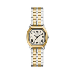 Fossil Harlow 2-Tone Creme 27mm Edelstahl Quarz Damenuhr - ES5362