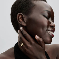 Gewellter Breiter Band-Ring - 163886C00-54