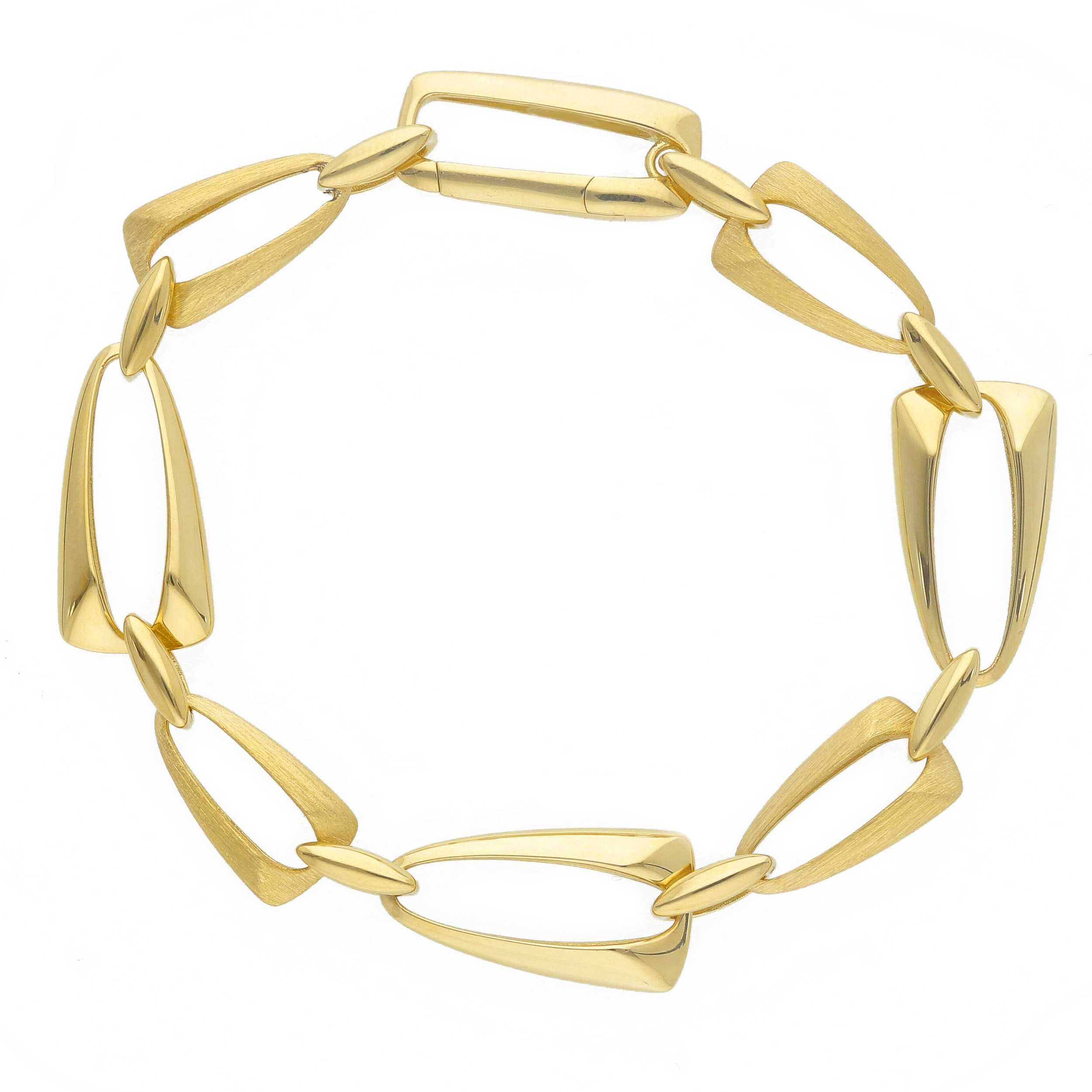 Gliederarmband 19 cm aus 750 Gelbgold - 291217