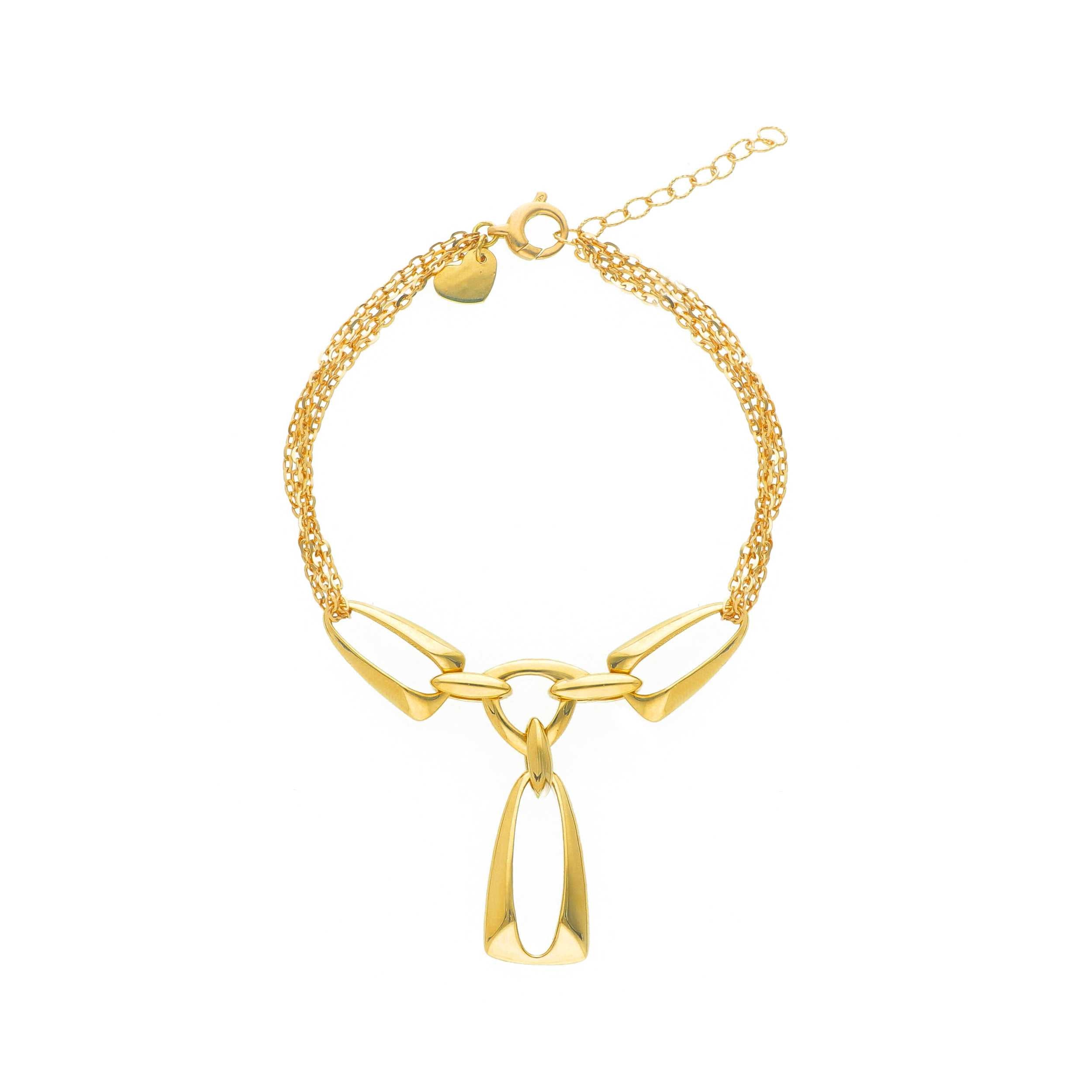 Gliederarmband aus 18 Karat Gold 19 cm Gelbgold - 291223