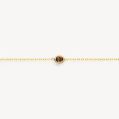 Gliederarmband mit Farbsteinen aus 585er Gelbgold - 2268YFC