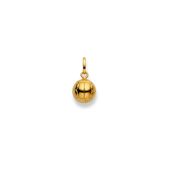 Gold-Anhänger Retro-Fussball 750 Gelbgold poliert – 1156.06686/0007