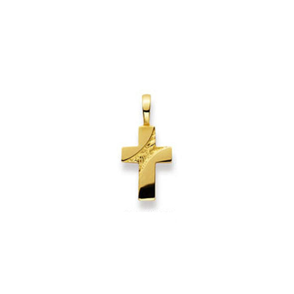 Gold-Classics Anhänger Kreuz 750 Gelbgold matt/poliert 15 x 10 mm - 1158.03346/0001