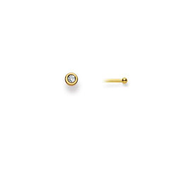 Gold-Classics Nasenstecker 750 Gelbgold mit Brillant 0.04 ct H SI - 1187.01010/0001