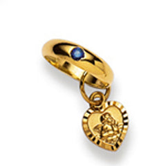 Gold-Classics Taufring 750 Gelbgold mit Saphir - 1189.02331/0200