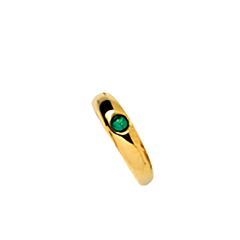Gold-Classics Taufring 750 Gelbgold mit Smaragd - 1189.02023/0301