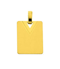 Gold-Plakette 750 Gelbgold matt/poliert – 1155.06250/0001