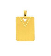 Gold-Plakette 750 Gelbgold matt/poliert – 1155.06251/0001
