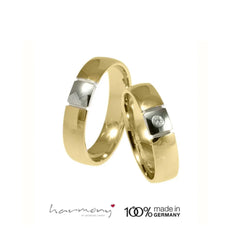 Gold Trauringe in Weissgold und Gelbgold - Breite 5 mm