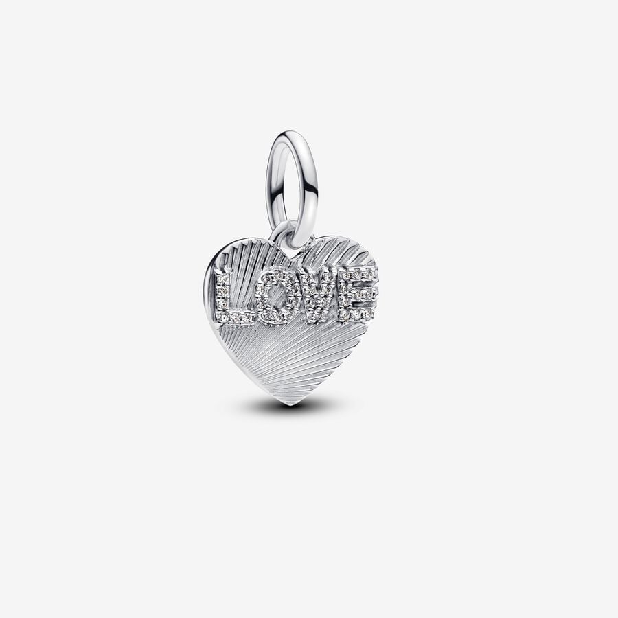 Gravierbarer Love-Herz Charm-Anhänger - 793604C01