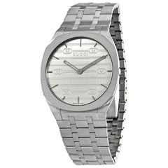 Gucci 25H Silber 38 mm Unisex-Uhr - YA163407