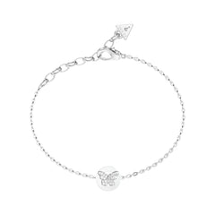 Guess Borboleta Schmetterling Silber Damen Armband - JUBB06135JWRHS