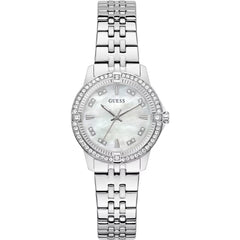 Guess Colette Damen Uhr Silber Perlmutt Edelstahl – GW1027L1
