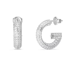 Guess G Crystal Ohrringe Silber Edelstahl