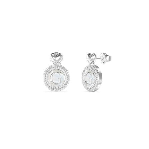 Guess G Talisman Ohrstecker Silber Edelstahl - JUBE06209JWRHT-U